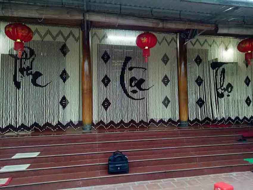 Địa chỉ mua rèm hạt gỗ ngăn phòng, che bàn thờ tại xã Hoà Sơn huyện Lương Sơn